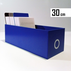Pudełko na karty czytelnika - NIEBIESKIE do 30 cm