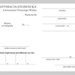 Legitymacja studenta Uniwersytetu Trzeciego Wieku
wklejka