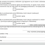 karta zapisu RODO wzór B rewers